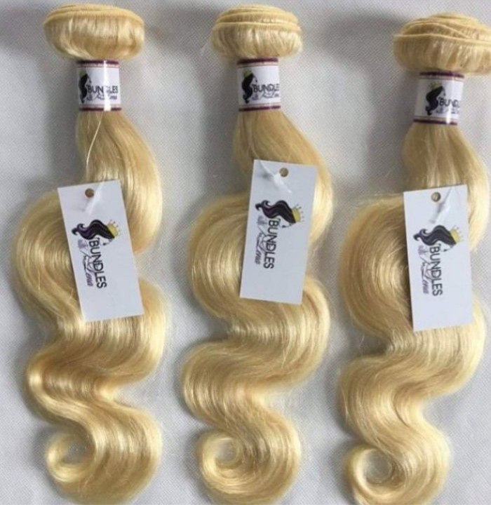 613 Blonde body wave